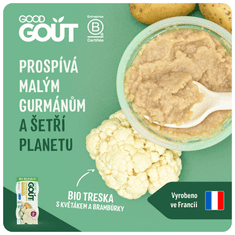 Good Gout BIO Treska pestrá s květákem a brambůrky 3x (2x190 g)