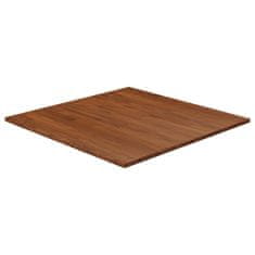 Greatstore Čtvercová stolní deska tmavě hnědá 70x70x1,5 cm ošetřený dub