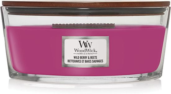 Woodwick WoodWick vonná svíčka s dřevěným knotem Elipsa Wild Berry & Beets 453,6 g