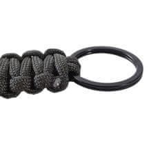 Northix Paracord s karabinou - černá 