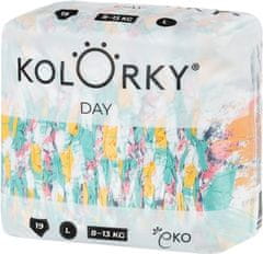 KOLORKY DAY Pleny jednorázové eko, štětec L (8-13 kg) 19 ks