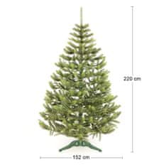 nabbi Vánoční stromek Christee 16 220 cm - zelená