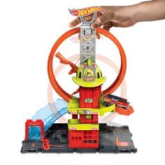 Hot Wheels City Super hasičská stanice se smyčkou HKX41