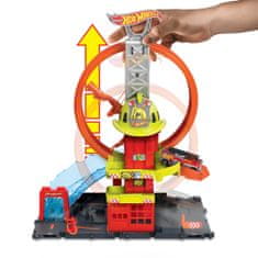 Hot Wheels City Super hasičská stanice se smyčkou HKX41