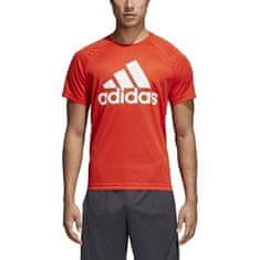 Adidas Tričko na trenínk červené M D2M Tee Logo