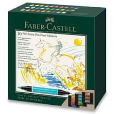 Faber-Castell Popisovač Faber-Castell Pitt Artist Pen Dual Marker sada 30 ks