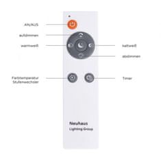 PAUL NEUHAUS LEUCHTEN DIREKT is JUST LIGHT LED stropní svítidlo v bílé s hvězdným nebem a nastavitelou barvou světla 2700-5000K