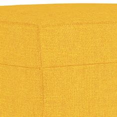 Greatstore Podnožka světle žlutá 60 x 50 x 41 cm textil