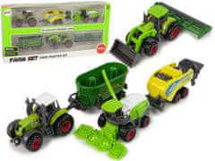 shumee Sada 6 zemědělských vozidel traktor kombajn kovové prvky