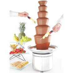 shumee Fontána na čokoládové fondue 6 úrovní ocel 300 W - Hendi 274163