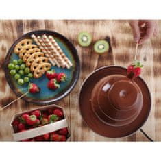 Greatstore Fontána na čokoládové fondue 6 úrovní ocel 300 W - Hendi 274163