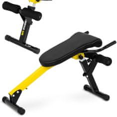 shumee Římská tréninková lavice na cvičení břicha a zad, skládací, nastavitelná do 130 kg