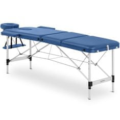 Skládací masážní stůl přenosné masážní lůžko Bordeaux Blue do 180 kg modrá