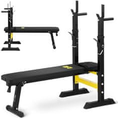 shumee Posilovací lavice pro bench press, skládací až do 110 kg