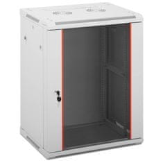 shumee Stálý instalační server RACK skříň 19'' 15U IP20 do 60 kg 60x45x77 cm