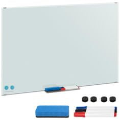 shumee Bílá za sucha stíratelná skleněná magnetická tabule SET 60x90 cm