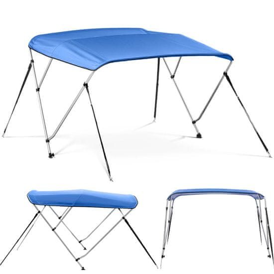 shumee Baldachýn bimini top pro lodě 3 oblouky 178 x 175 x 116 cm kobalt