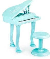 EcoToys Dětské elektrické piano modré