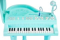 EcoToys Dětské elektrické piano modré