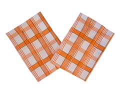 Svitap J.H.J.  Utěrka Extra savá Káro oranžové 50x70 cm (balení 3 ks)