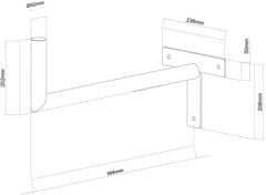 Stell SHO 1122 držák antén na zeď 50cm