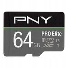 PNY Paměťová karta microSDXC PRO Elite 64GB + adaptér