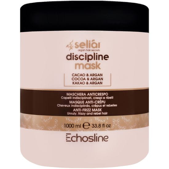 Echosline Seliar Discipline Mask - disciplinující maska pro krepaté a nepoddajné vlasy 1000ml