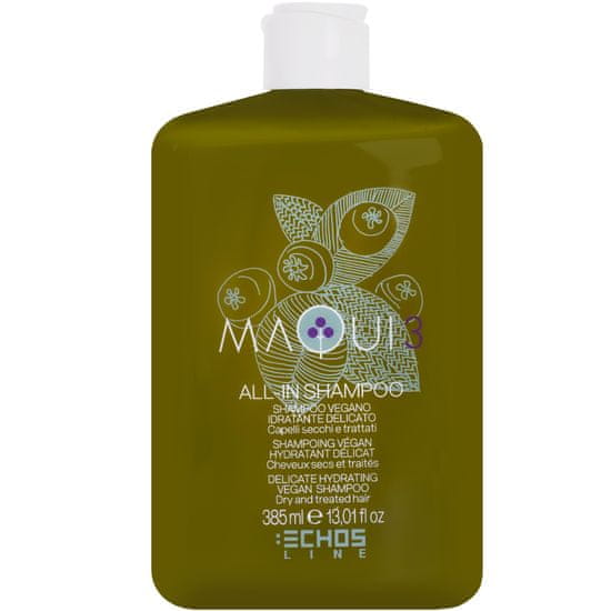 Echosline Maqui 3 All in Shampoo - jemný veganský šampon hydratující suché a poškozené vlasy 385ml