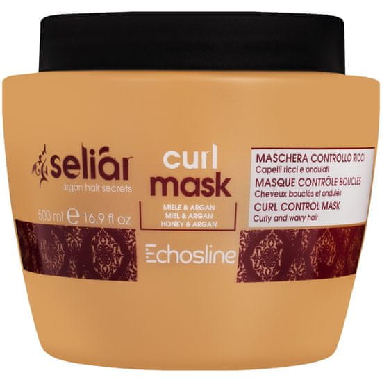 Echosline Seliar Curl Mask - výživná maska pro kudrnaté a vlnité vlasy 500ml