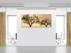 Glasdekor Obraz skleněný strom v západu slunce - Rozměry-obdélník: 30 x 40 cm
