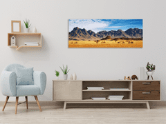Glasdekor Obraz skleněný skály pouště Namibie - Rozměry-obdélník: 40 x 100 cm