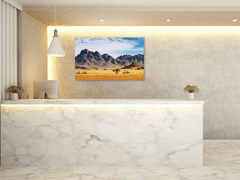 Glasdekor Obraz skleněný skály pouště Namibie - Rozměry-obdélník: 40 x 100 cm