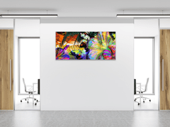 Glasdekor Obraz skleněný barevný abstrakt - Rozměry-obdélník: 55 x 90 cm