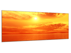 Glasdekor Obraz skleněný západ slunce nad mořem - Rozměry-obdélník: 52 x 60 cm