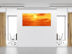 Glasdekor Obraz skleněný západ slunce nad mořem - Rozměry-obdélník: 52 x 60 cm
