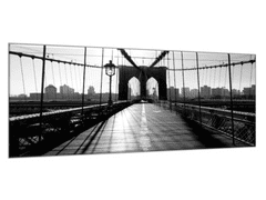 Glasdekor Obraz na stěnu Brooklyn Bridge - Rozměry-obdélník: 34 x 72 cm