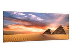 Glasdekor Obraz skleněný pyramidy Egypt - Rozměry-obdélník: 60 x 100 cm