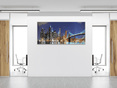 Glasdekor Obraz skleněný město New York Manhattan - Rozměry-obdélník: 60 x 80 cm