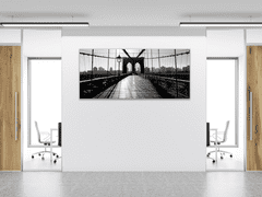 Glasdekor Obraz na stěnu Brooklyn Bridge - Rozměry-obdélník: 34 x 72 cm
