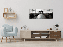 Glasdekor Obraz na stěnu Brooklyn Bridge - Rozměry-obdélník: 34 x 72 cm