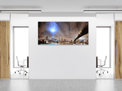 Glasdekor Obraz skleněný večerní město New York - Rozměry-obdélník: 40 x 60 cm