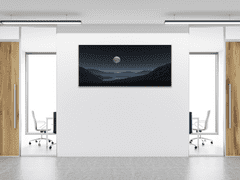 Glasdekor Obraz skleněný úplněk nad jezerem - Rozměry-obdélník: 60 x 70 cm