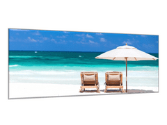 Glasdekor Obraz skleněný tropická dovolená - Rozměry-obdélník: 60 x 90 cm