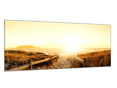 Glasdekor Obraz skleněný západ slunce nad mořem - Rozměry-obdélník: 60 x 70 cm