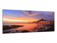 Glasdekor Obraz skleněný západ slunce s odrazem v moři - Rozměry-obdélník: 70 x 80 cm