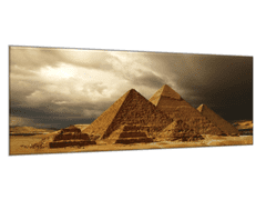 Glasdekor Obraz skleněný Egypt pyramidy - Rozměry-obdélník: 60 x 70 cm