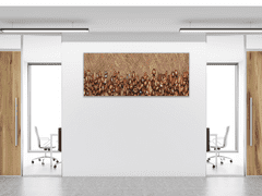 Glasdekor Obraz skleněný rozsypané kávové zrna - Rozměry-obdélník: 50 x 70 cm