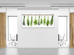 Glasdekor Obraz skleněný bylinky visí na tyči - Rozměry-obdélník: 60 x 70 cm