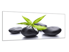 Glasdekor Obraz skleněný zen kameny a bambus - Rozměry-obdélník: 30 x 60 cm