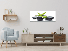 Glasdekor Obraz skleněný zen kameny a bambus - Rozměry-obdélník: 30 x 60 cm